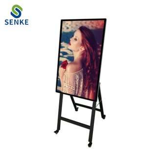 43 inch LCD hanging narrow bezel digital poster with movable bracket