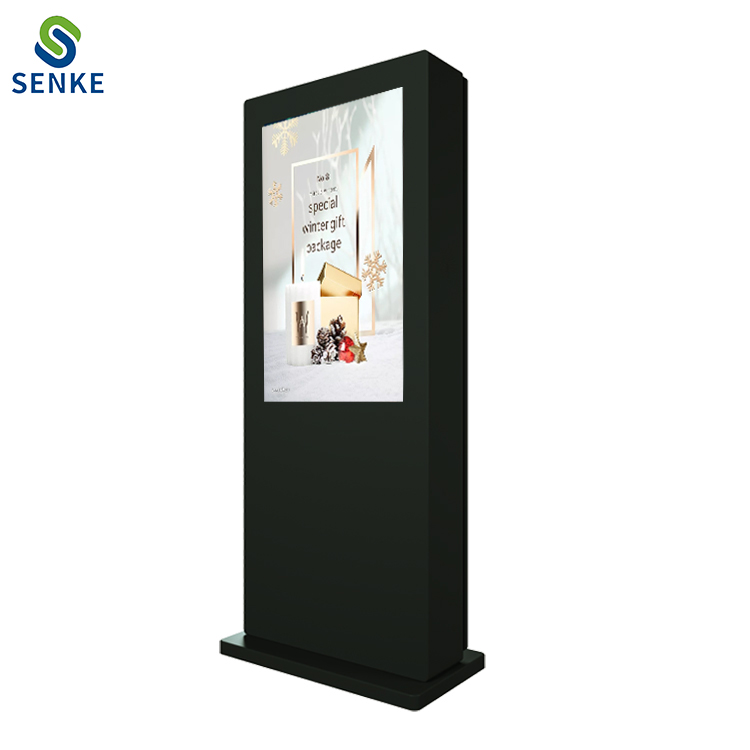 55 inch ip65 water proof freestanding outdoor digital signage totem 