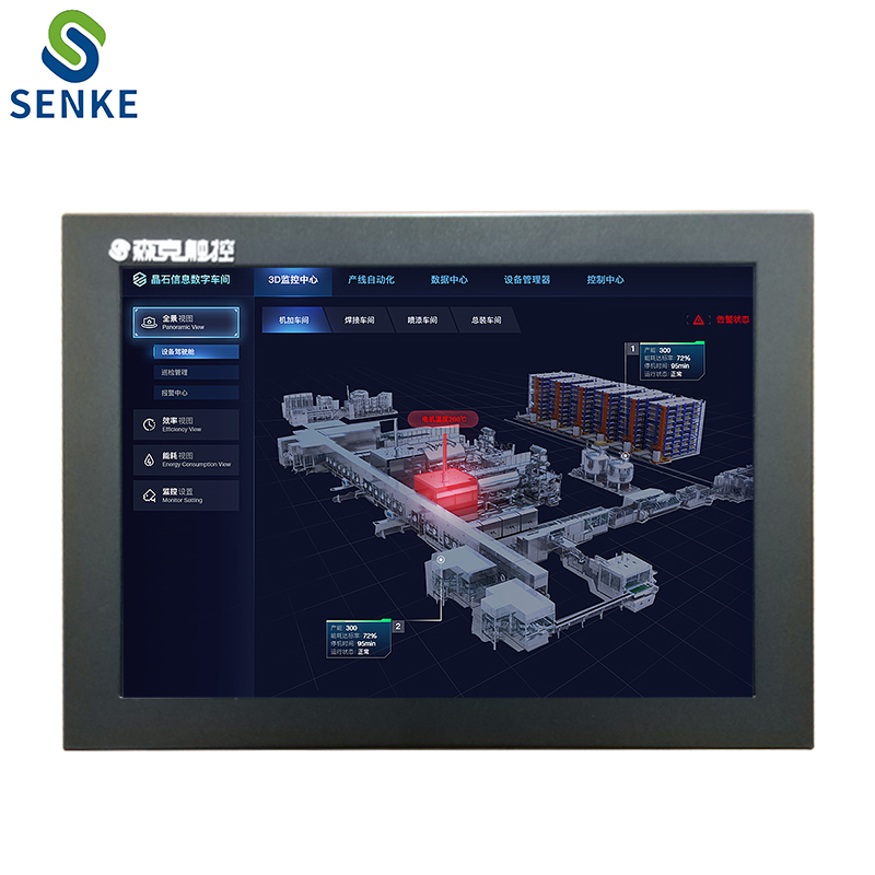 21.5 inch fanless core i3 i5 ip65 all in one industrial HMI touch screen panel tablet pc  