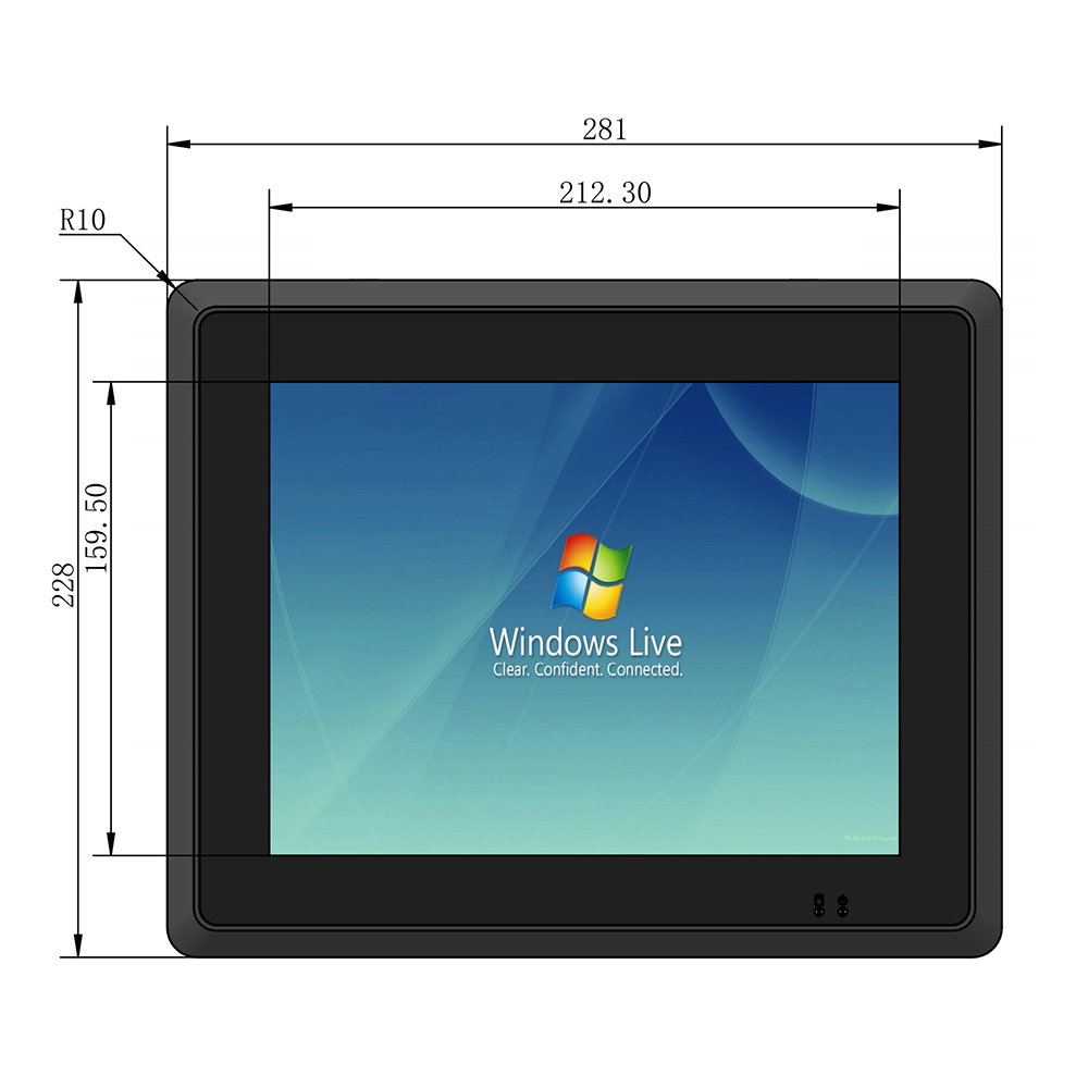 10.4inch Touch Screen HMI Industrial Panel PC